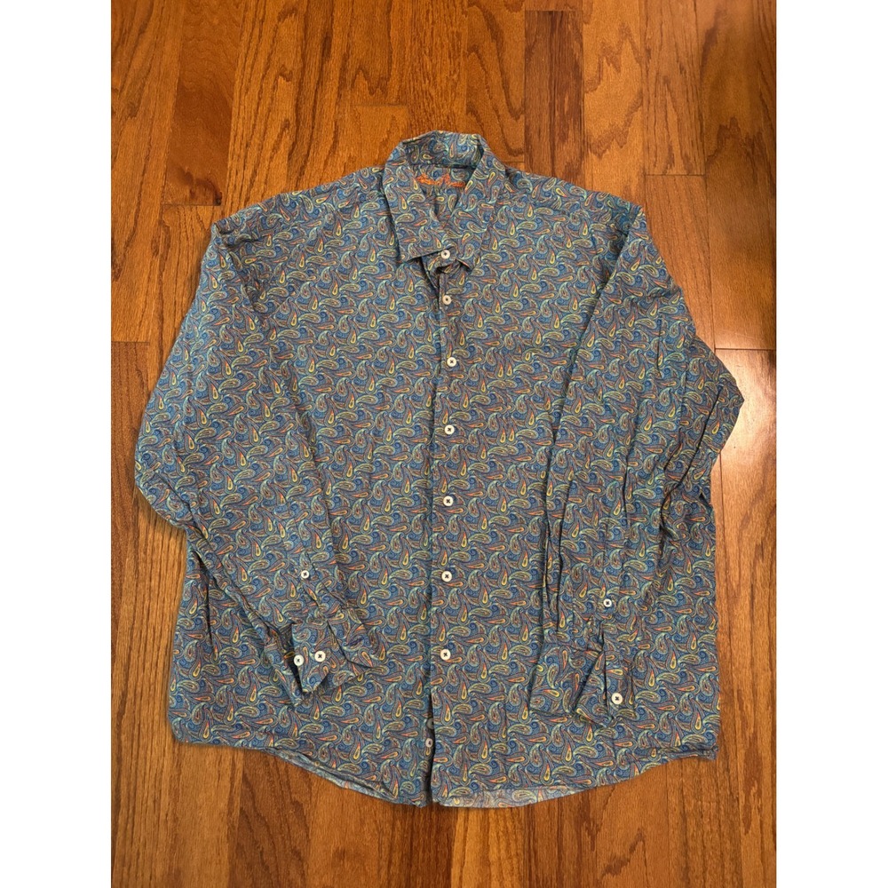 Alan Flusser‎ Multicolored Button Up Size XL